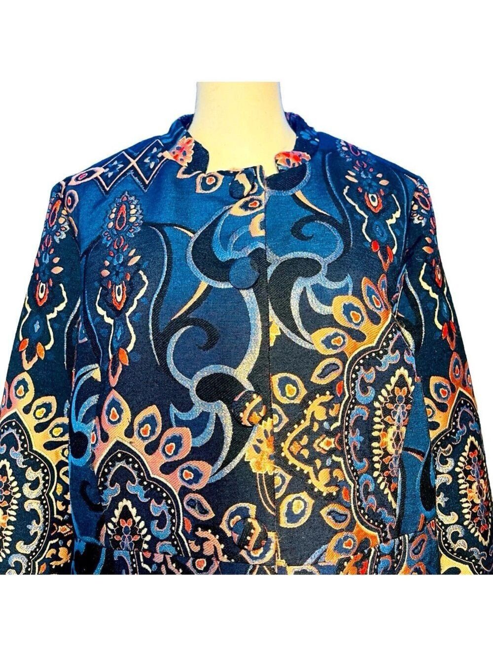 Chicos Embroidered Blazer - Picture 3 of 4
